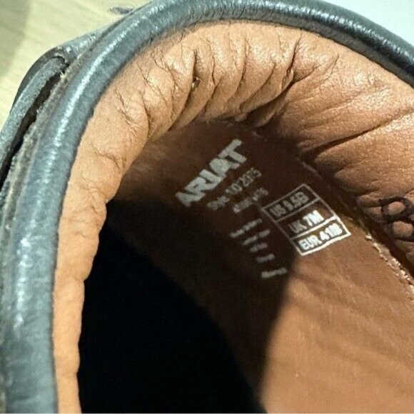 Ariat Black Bridlespur Leather Buckles Wooden Mules Women’s Size 9.5 - Picture 8 of 9